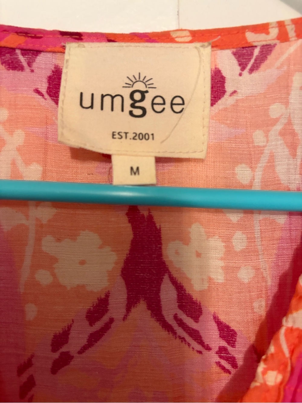 Pink & Orange Patterned Mini Dress - Picture 2 of 2